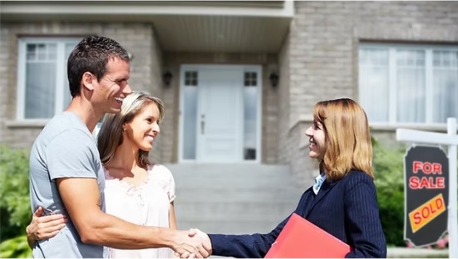 Property owners closing a deal with their DoryAngel manager
